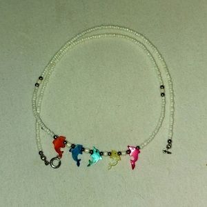 Pearl dolphin choker